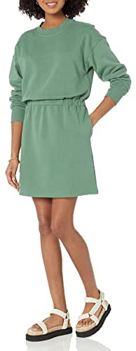 Amazon Essentials Damen Langärmliges Sweatshirtkleid