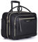 LIGHT FLIGHT Rollende Laptoptasche für Damen, Aktentasche mit Rollen, passend für 17,3 Zoll Laptop, Roll-Computertasche, Schwarz, 17.3 Inch, Rollbare Laptop-/Computertasche, Aktentasche mit Rollen