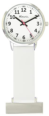 Ravel - Vibrant Silicone Nurses Watch - Analogue Quartz - R1107.4 - Bright White