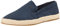 Tommy Hilfiger Herren Espadrilles Classic Suede Stoffschuhe, Blau (Desert Sky), 42