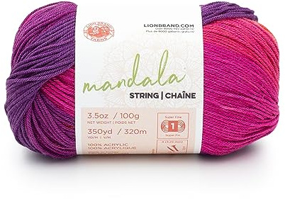 Lion Brand Yarn 557-213AP Mandala-Schnur Garn, Beats, 1 Pack