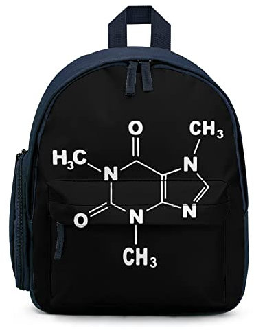 Caffeine Molecule Gamer Nerd Geek Science Unisex-Rucksack, leichte Laptop-Umhängetasche, lässiger Tagesrucksack, Outdoor-Taschen