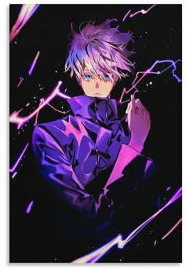 Japanisches Anime Jujutsu Kaisen Poster Gojo Satoru (10) Poster Wandkunst Malerei Leinwand Drucke Dekor Poster Kunstwerke 30 x 45 cm