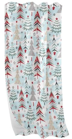 Verdunklungsvorhänge mit weihnachtlichem Cartoon-Motiv, für Schlafzimmer, Wohnzimmer, 213 cm, raumhohe Vorhänge, Küchenvorhänge, 1 Vorhang