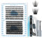 KevKev Eyelash Extension Kit 168Pcs Lash Extension Kit Individual Lashes with Lash Bond and Seal Lash Applicator Tool Lash Remover for Eyelash Extensions (Cloudy&Cirrus,D-8-18mix)