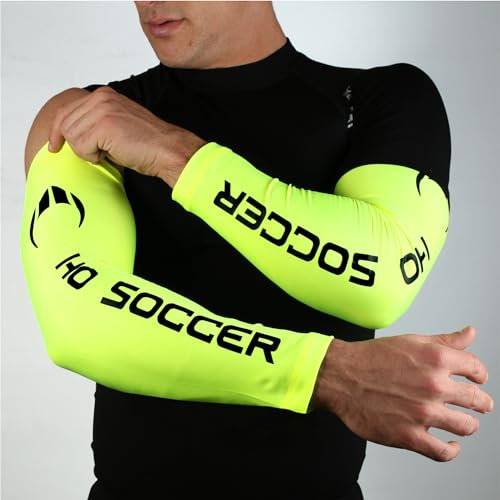 HO Soccer Academy, Manguito antiabrasión Portero, Unisex, Color Lima, 12