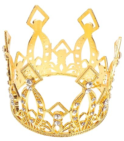 PRETYZOOM Popcorn-Schüssel Geburtstagskuchendekoration elektrischer Wok Tiara Kuchendekorationszubehör Kuchen Krone Strasssteine Kopfbedeckung Ornamente schmücken Braut Haarschmuck
