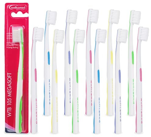 Wellsamed Zahnbürste Megasoft, extra sanft, 12 Stück