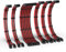 EZDIY-FAB PSU Cable Extension Kit,16AWG Power Supply Extension Cable,1x24Pin/2x4+4 EPS/3x6+2 PCI-E,Custom PC Sleeve Cable 300MM with Combs-Black Red