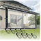 UHEKC Transparente Pergola-Seitenteile Schiebetürvorhänge, 0,12mm Reißfeste Plane Regenfeste Plane, für Außenbereich, Garten, Balkon, Anpassbar(Size:2.4x8m/7.87x26.24ft)