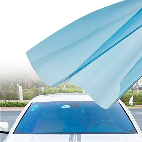 AuMoHall Blue Windshield Tint 70% VLT Car Window Tint Film - Solar Protection, 35.43'' x 177.16''