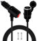 HuaLiSiJi Cigarette Lighter Extension with Switch 12V 24V Car Charger Extension Cable with Switch 16AWG 2x1.0mm² Cigarette Lighter Cable with LED and 15A Fused for Car Motorcycle (2 m)
