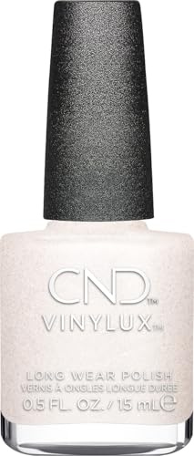CND Nagellack Vinylux Winter Warrior - Nr. 479 weiß glitzer - kratzfest & schnelltrocknend - Queen Tessential collection - Original CND