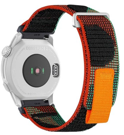 Nylon Armbänder für COROS PACE 2/ APEX 42mm Armband, Weich Elastisch Stoff Band für Damen Herren Verstellbare Metall Verschluss Sport Ersatzarmband mit COROS PACE 2/ APEX 42mm Uhrenarmband (30,20mm)