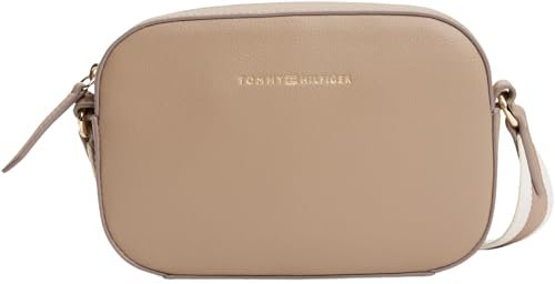 Tommy Hilfiger Damen Crossbody Bag Tasche Logotape Camera Bag Klein, Beige (Coastal Taupe), Einheitsgröße