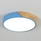 Comely Moderne LED Deckenleuchte 24W, Deckenlampe mit 6500K Kaltweiß Licht, Plafond lampe Rundes Macaron-Design in Blau für Schlafzimmer, Wohnzimmer, Flur, Einfache Installation