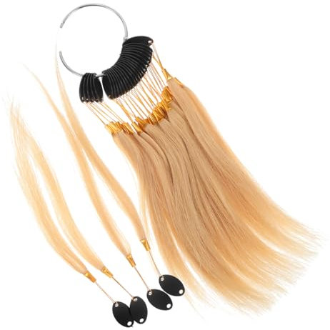 TOVINANNA Hair Dyeing Practice Tresses of Real Human Hair Strands for Testing Colors and Styles and Salon Training
