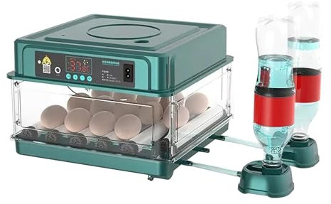 Brutautomat Vollautomatisch, 10/15/24/36 Eier Brutkasten mit Automatischem Wenden der Eier und Automatischer Befeuchtung, Brutmaschine Vollautomatisch für Hühnereier, Wachtel und Enteneier (15 Eier)