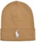 Ralph Lauren Mütze Beanie Classic Hat Baumwolle One Size Camel Brown