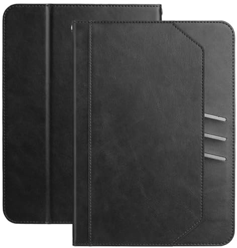 XFDSFDL Custodia per Samsung Galaxy Tab Active 5 SM-X306 (8,0 pollici), in pelle PU, portatile, con supporto, tasche per carte di credito, colore nero
