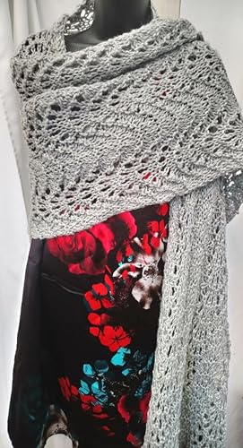 Light Weight Cosy wrap Knitting kit (Silver Grey)