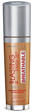 Rimmel London Lasting Finish Breathable Foundation, Spf 20, 503 Mocha