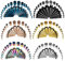 TBOSEN 36 STK Ear Tapers Stretching Kit Edelstahl Gauges Ohr Plugs Tools Set Eyelet 14g-10mm