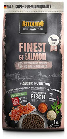 Belcando Finest GF Salmon [1 kg] getreidefreies Hundefutter | Trockenfutter für kleine & mittlere Hunde | Alleinfuttermittel für Hunde ab 1 Jahr