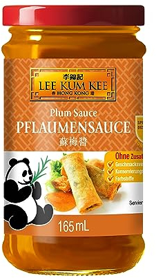 Lee Kum Kee Pflaumensauce – Fruchtig-süße Sauce aus chinesischen Pflaumen mit Ingwer und Chilischoten – 1 x 165 ml
