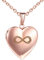 INFINIONLY Damen Foto Medaillon Halskette Ketten, Frauen Edelstahl Herz Foto Anhänger, Unendlichkeits symbol graviert, Silber/Rosegold/Gold