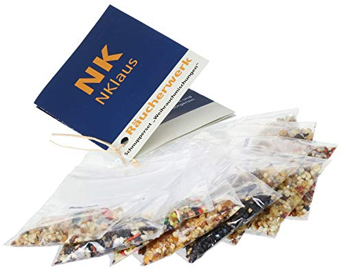 NKlaus Starterpaket Räucherwerk Set 10tlg. mit Anleitung Weihrauch Kirchenqualität 1341