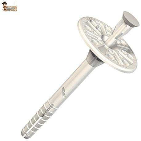 Bricoloco Cheville pour fixation de panneaux isolants 10x180 mm. Cheville de fixation de panneaux isolants avec CLÉ NYLON™