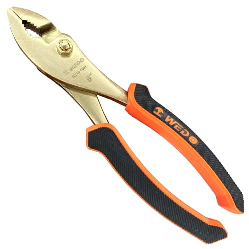 WEDO Pince combinée réglable en aluminium bronze non étincelante, sans étincelles, pince combinée, pince per glissement, non magnétique, forgée sous pression, résistante à la corrosion, norme DIN