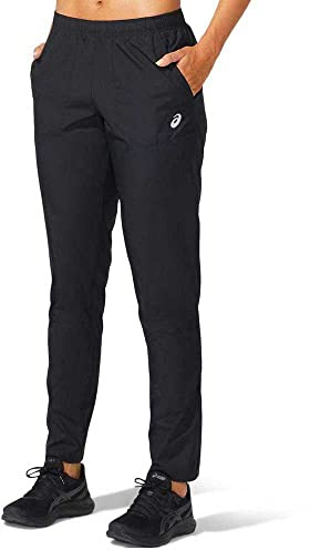 ASICS Damen Core Woven Pant Laufbekleidung Trainingshose Performance Black - Schwarz XL