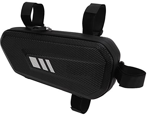 BuyWeek Motorrad Seitentasche, 2L Wasserdichte Hartschale Tasche mit Verstellbarem Befestigungsband für Motorrad Seitenhängetasche Schwarz