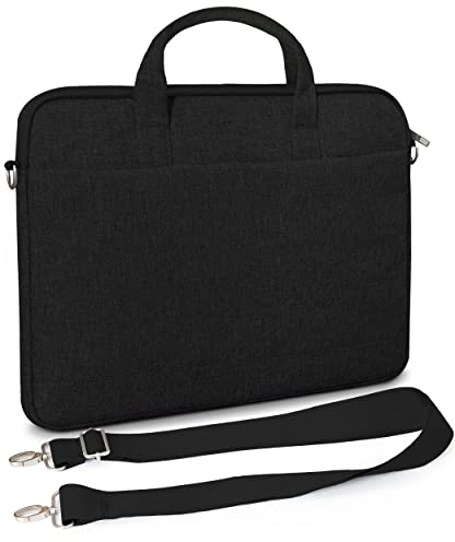 MyGadget 15,6 Zoll Laptoptasche Schutzhülle Laptop Umhängetasche - Innenmaße 40 x 28 cm - Notebook Hülle für u.a. Apple MacBook Pro 15 Zoll - Schwarz