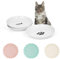 Dorakitten 3 Packs Ceramic Cat Bowls, Wide Shallow Cat Food Plates, Prevent Whisker Fatigue, Cat Wet Dry Food Plates with 3 Non-Slip Mats, Feeding Dishes for Cats, Kittens, Puppies, Dishwasher Safe