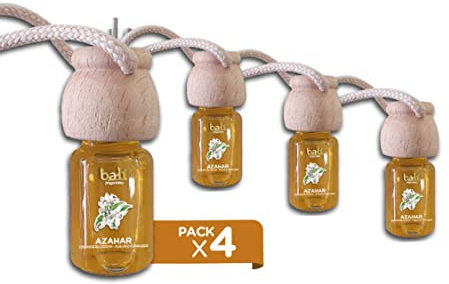 Fragrances Bali Deodoranti auto rosa 6 ml 0% alcool, assorbe i cattivi odori del tuo veicolo (fiore d'arancio, Pack of 4)