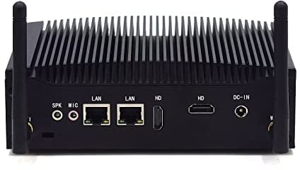 WEIDIAN Lüfterloser PC Industrie Mini PC lüfterlos Win 11 Pro i5 8GB RAM 256GB SSD Core i5 8350U Mini Desktop Computer 4K 2HD, 2RS232 COM, 2Gigabit LAN, 8USB Linux Auto Power On für Business Home
