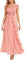 Gardenwed Robe de Cocktail Femme Longue pour Mariage Invité Bal Promo Robe Demoiselle d'honneur Pin up en Mousseline Col V Blush 2XL