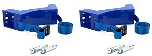 VENOAL 2 x Cylinder Holder Gas Bottle Holder ABS Gas Bottle Holder for RV Caravan, Blue
