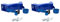 VENOAL 2 x Cylinder Holder Gas Bottle Holder ABS Gas Bottle Holder for RV Caravan, Blue