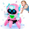 Eutionho Musical Toys for Girls, Baby Dancing Robot Light Up Sensory Crawling Toys for Todcller, Girl Birthday (Pink)
