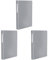 Leitz Urban Chic Sichtbuch in A4 Format, 80 Klarsichthüllen für 160 Blatt, Grau, 46520088 (Packung mit 3)