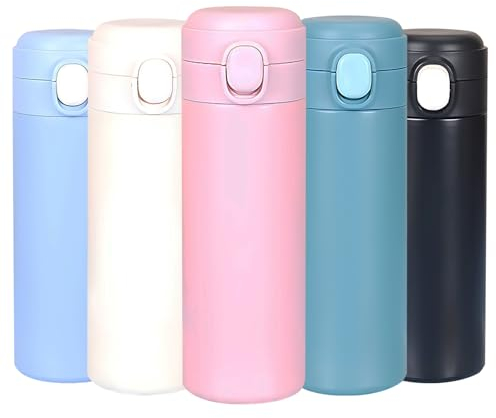 Senshuomy Travel Mugs,Insulated Coffee Cup with Leakproof Lid,Reusable Coffee Cups Travel,Stainless Steel Leakproof Flask Tumbler for Hot and Cold Coffee Water and Tea(Pink/450ml)