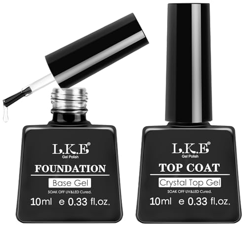 LKEE Nail Gel Polish- Pastel Nail Polishes Set 6 (Clear)