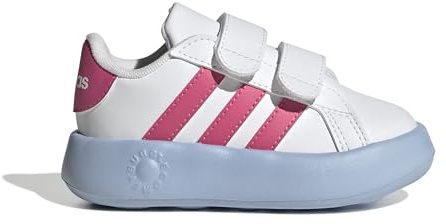 adidas Unisex Baby Grand Court 2.0 Shoes Kids, FTWR White/Pulse Magenta/Glow Blue, 5 UK Child