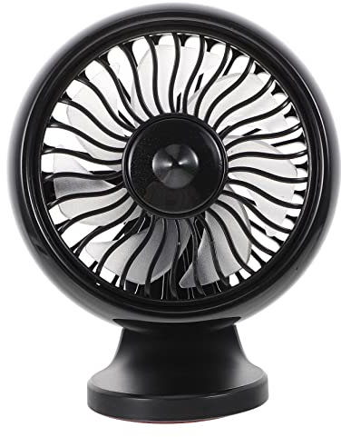 Angoily Ventilateur Pour Voiture Mini Ventilateur Portable Silencieux Avec Lumière Climatiseur De Voiture Abs