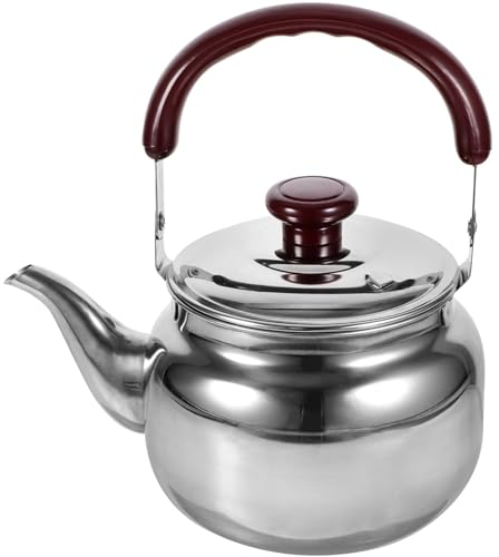 Tetera con silbido Tetera de acero inoxidable Hervidor de agua con infusor Hervidor clásico para estufa para el hogar, cocina, hotel, restaurante