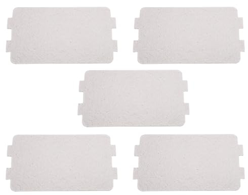 Segrehy Microwave Waveguide Cover, 5PCS Microwave Oven Mica Plate, Microwave Oven Mica Sheet, Microwave Waveguide Cover Mica,Microwave Oven Mica Plate Sheet Replacement Repairing Accessory